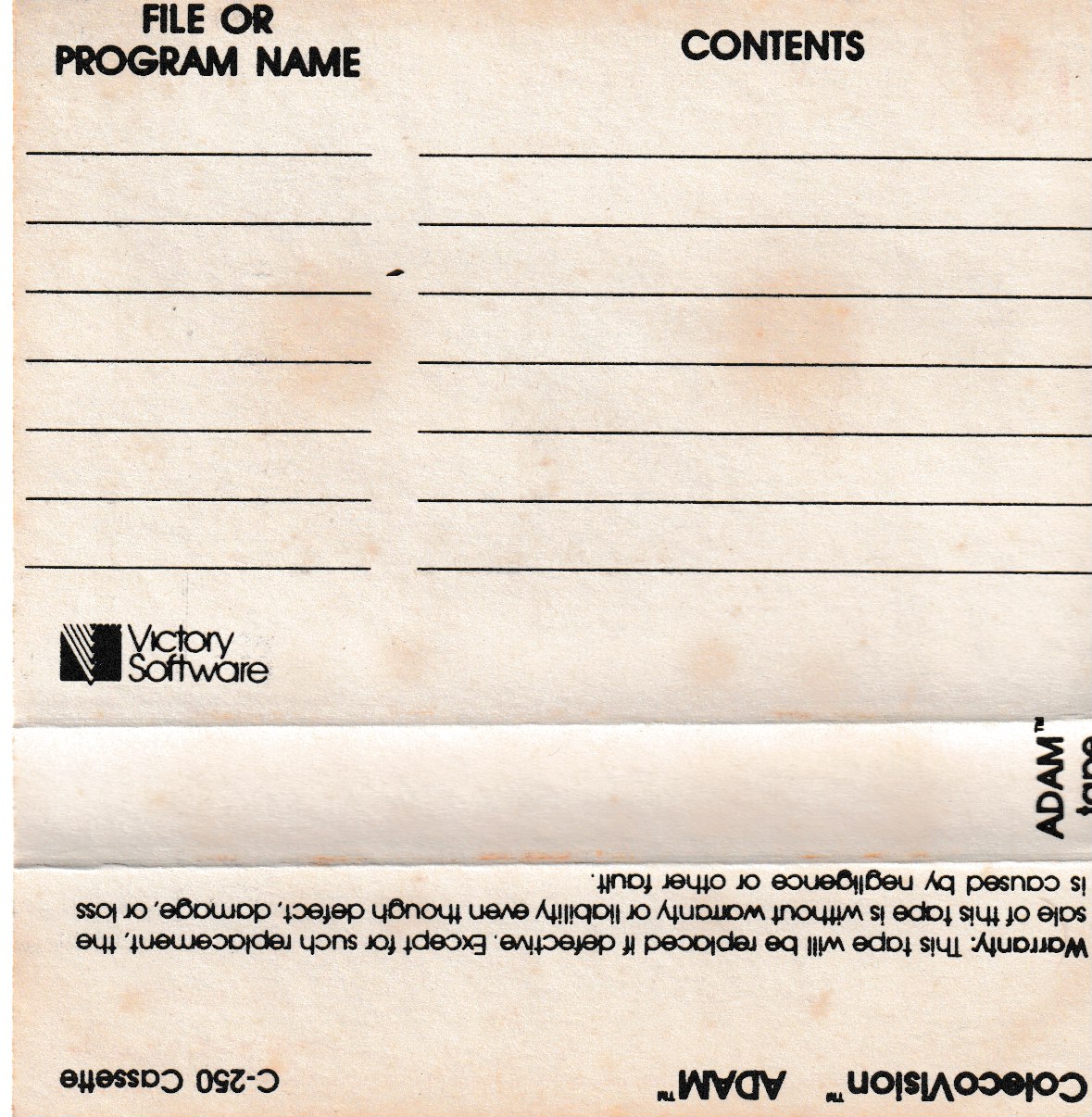 Victory Blank DDP Jcard (Back)